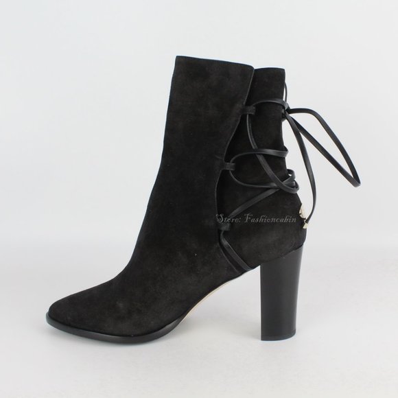 NEW JIMMY CHOO Hampton 80 Suede Ankle Boots - Picture 7 of 16